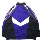 SUPER STAR 90年代 トラックジャケット ジャージ L ブルー ポリエステル 袖ロゴ 日本製