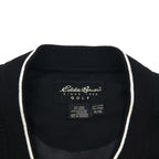 Eddie Bauer ピステ プルオーバー ナイロンジャケット XL ブラック ポリエステル 撥水 ワンポイントロゴ刺繍