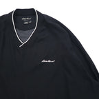 Eddie Bauer ピステ プルオーバー ナイロンジャケット XL ブラック ポリエステル 撥水 ワンポイントロゴ刺繍