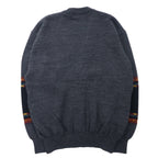 PARIS Retro Knit Cardigan M Gray Wool Made in Japan