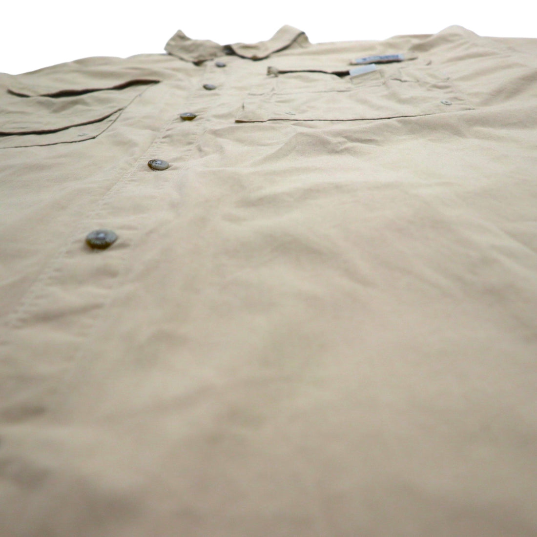 Columbia PFG バハマ 半袖 フィッシング シャツ XL ベージュ コットン FM7130