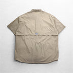 Columbia PFG バハマ 半袖 フィッシング シャツ XL ベージュ コットン FM7130