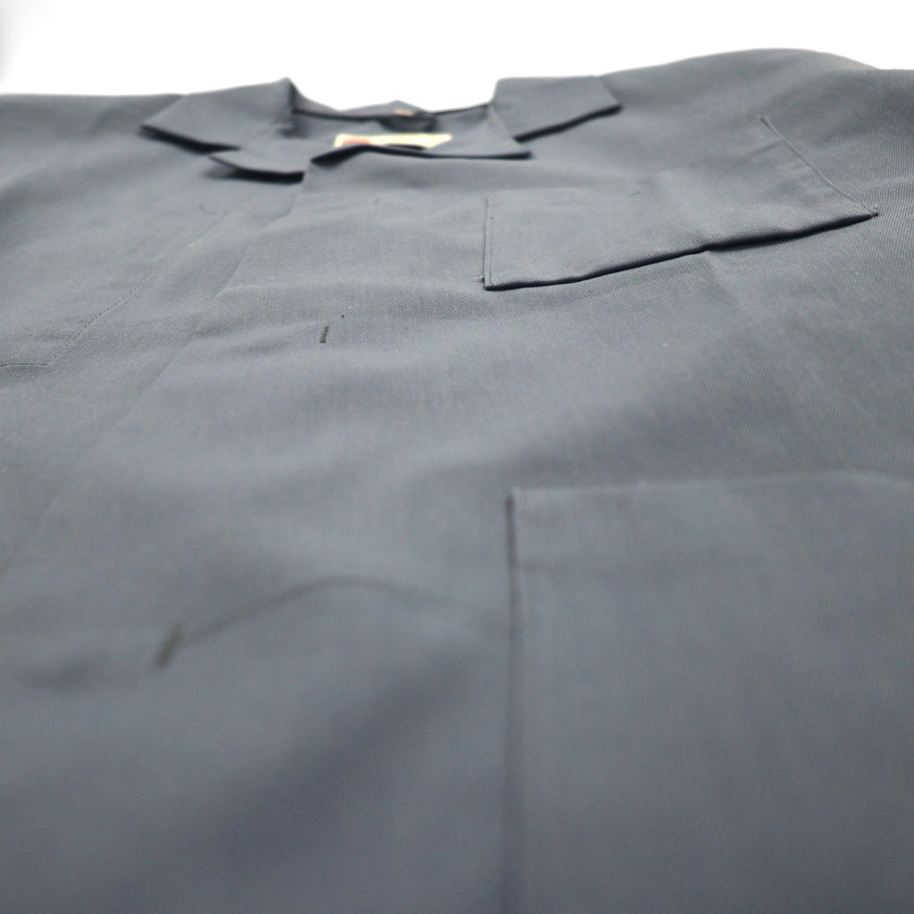 Vintage 80s France Work Jacket Adolphe Lafont 80年代 フランス製 フレンチワークジャケット カバーオール XL ブルー スナップボタン