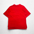 IZOD LACOSTE 90年代 鹿の子 Tシャツ ポケTee L レッド 胸ポケット ワンポイントロゴ