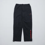 POLO SPORT ( RALPH LAUREN ) 90年代 ワイド ナイロン トラックパンツ ジャージ XL ブラック 裾ジップ スリット