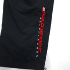 POLO SPORT ( RALPH LAUREN ) 90年代 ワイド ナイロン トラックパンツ ジャージ XL ブラック 裾ジップ スリット