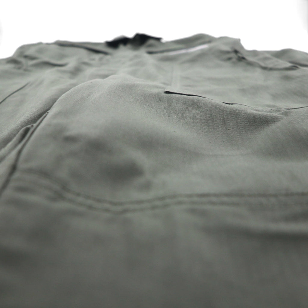 Vintage French Work Military Coveralls MAGECO 00年代 オールインワン ジャンプスーツ つなぎ L カーキ ダブルニー ミリタリー MAGECO 32/04 デッドストック 未使用品