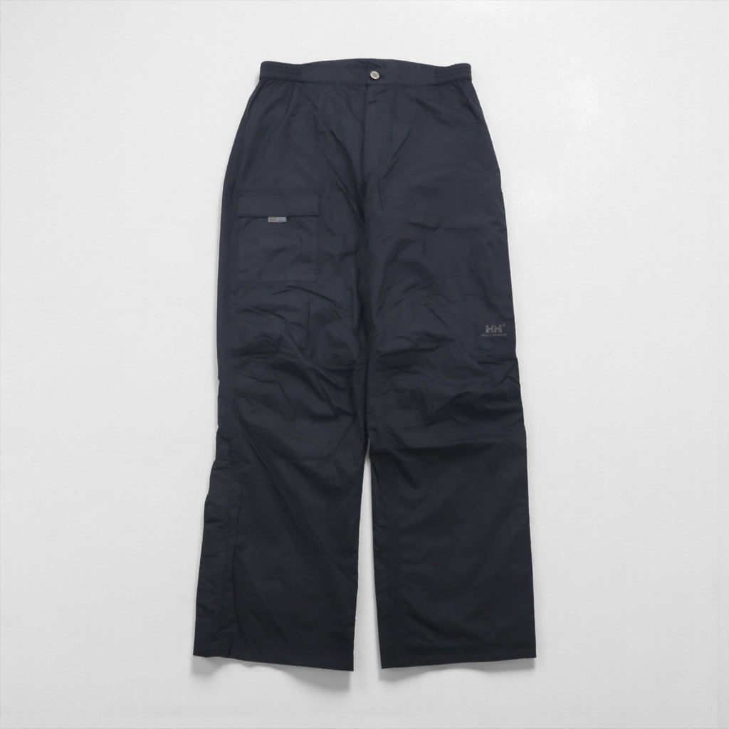 HELLY HANSEN Outdoor Rain Pants, Cargo L, Black, Waterproof, Zippered Hem, Slit, TECH WATERPLOOF NB 58482