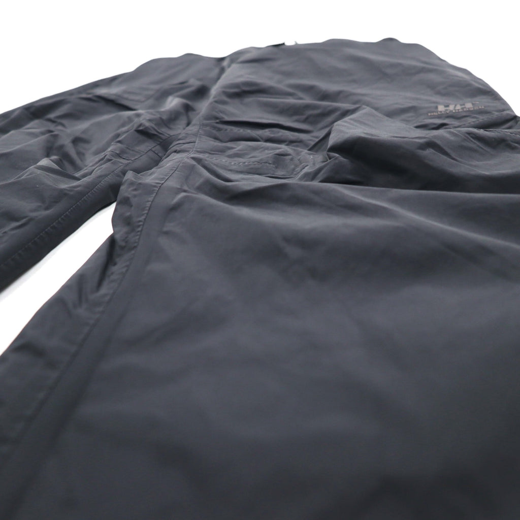 HELLY HANSEN Outdoor Rain Pants, Cargo L, Black, Waterproof, Zippered Hem, Slit, TECH WATERPLOOF NB 58482