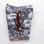 HARLEY DAVIDSON Amphibious All-Over Print Board Shorts Shorts XL Grey Nylon