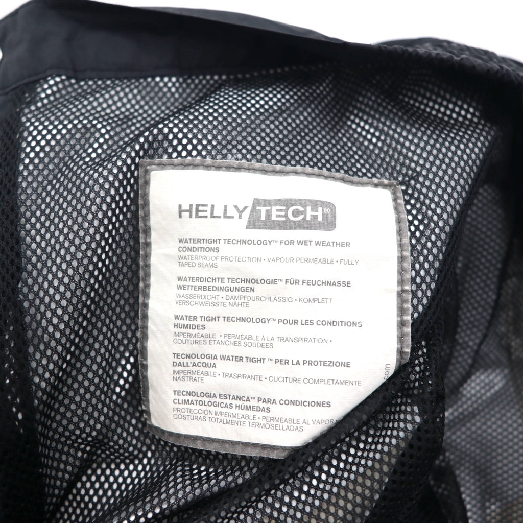 HELLY HANSEN Outdoor Rain Pants, Cargo L, Black, Waterproof, Zippered Hem, Slit, TECH WATERPLOOF NB 58482