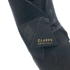 Clarks 70th Anniversary Model 221 Desert Boots Made in Portugal, 26.5cm, Black Suede Leather, Paint, Custom Design 22SP-I