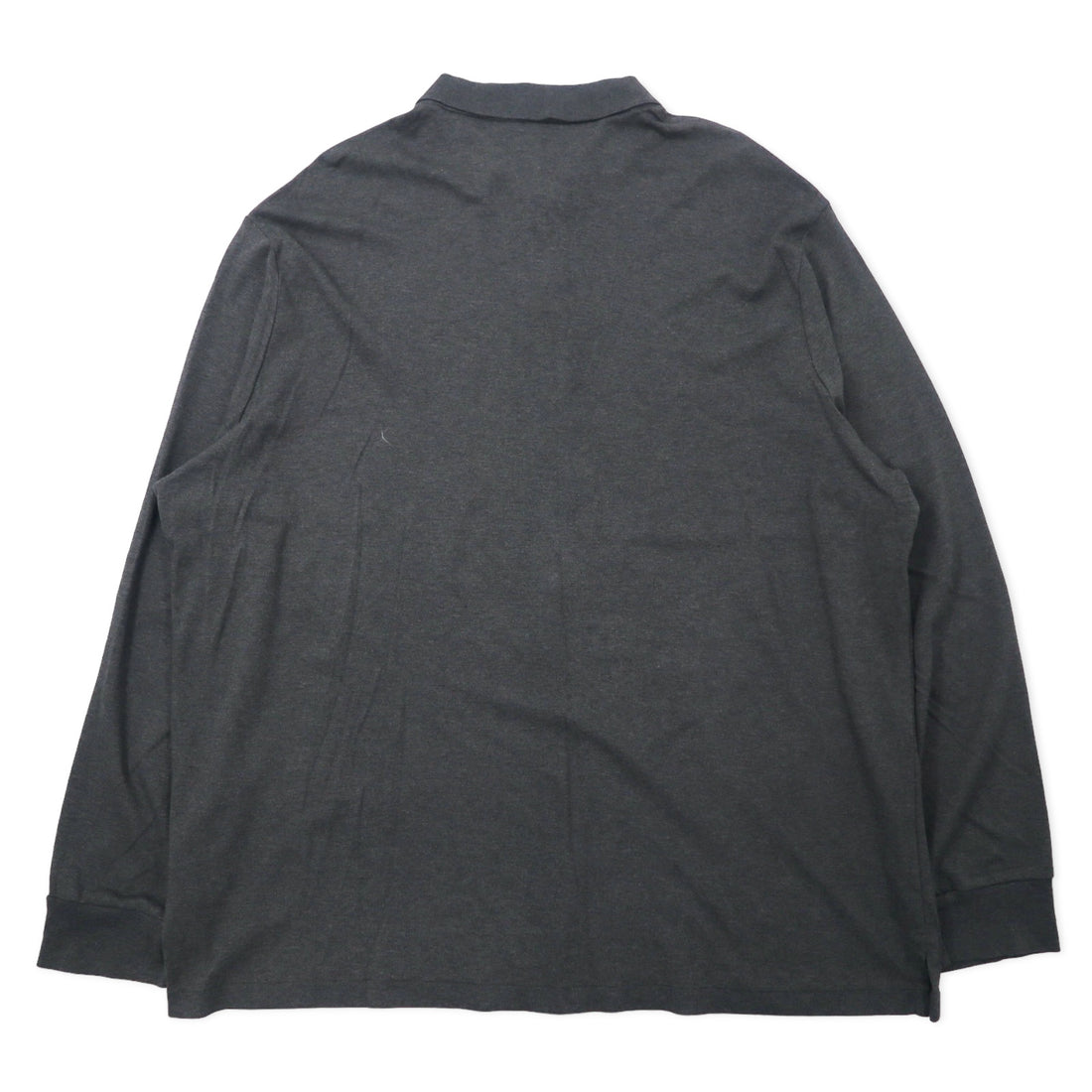 POLO RALPH LAUREN 長袖 ポロシャツ XXL カーキ コットン CLASSIC FIT スモールポニー刺繍 ビッグサイズ