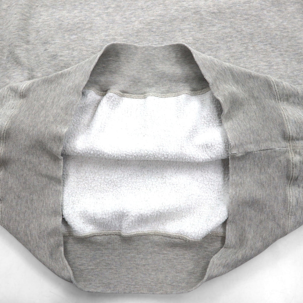 Polo by Ralph Lauren 90s Crew Neck Sweatshirt, XL, Gray Cotton with Small Pony Embroidery