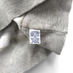 Polo by Ralph Lauren 90s Crew Neck Sweatshirt, XL, Gray Cotton with Small Pony Embroidery