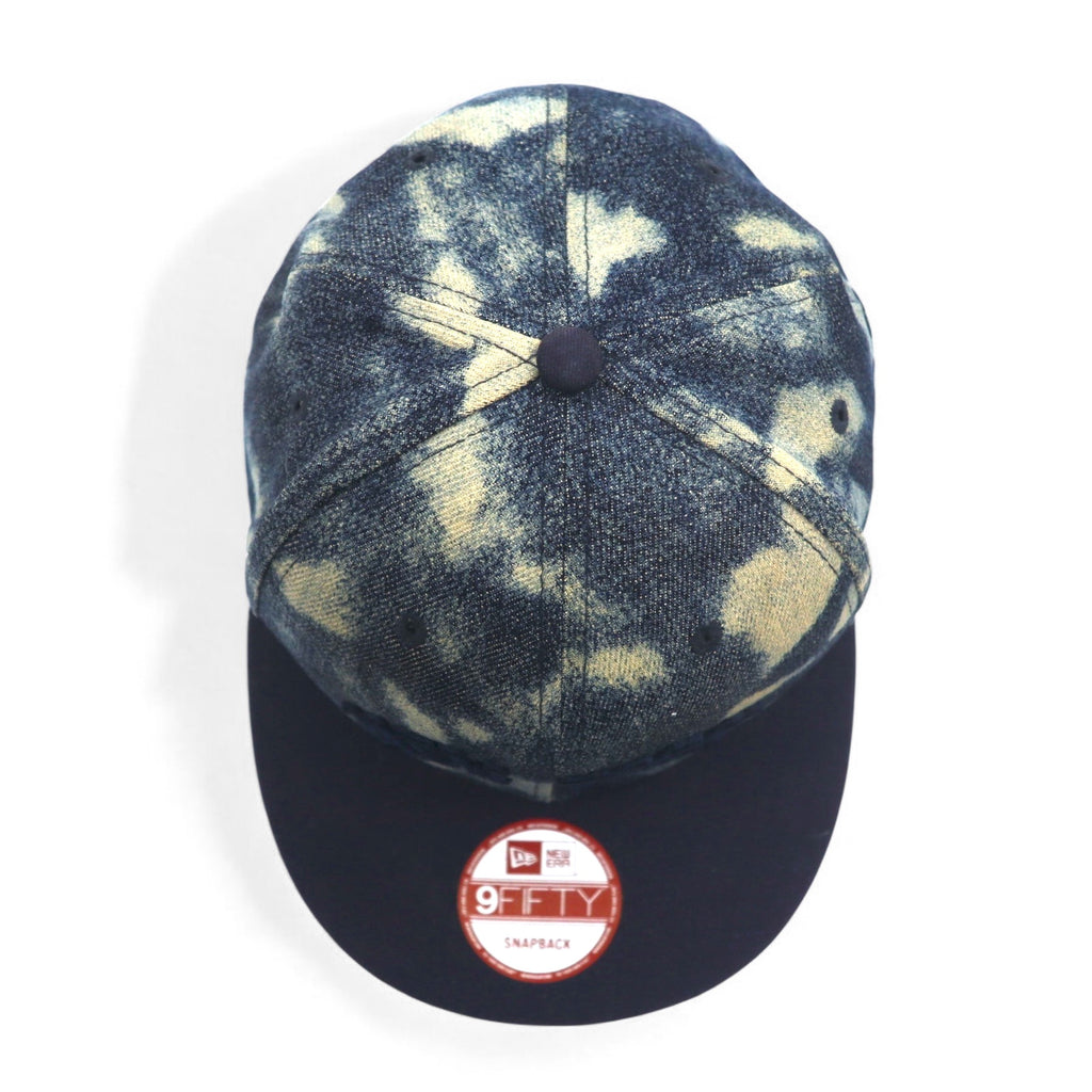 NEW ERA タイダイ デニム ベースボールキャップ ONE スナップバック ブルー NEW YORK ニューヨーク
