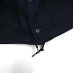 FRED PERRY ジャージー コーチジャケット M ネイビー ポリエステル ドローコード スナップボタン