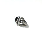 M's COLLECTION Onyx Stone Tribal Ring, Size 20, Silver