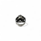 M's COLLECTION Onyx Stone Tribal Ring, Size 20, Silver