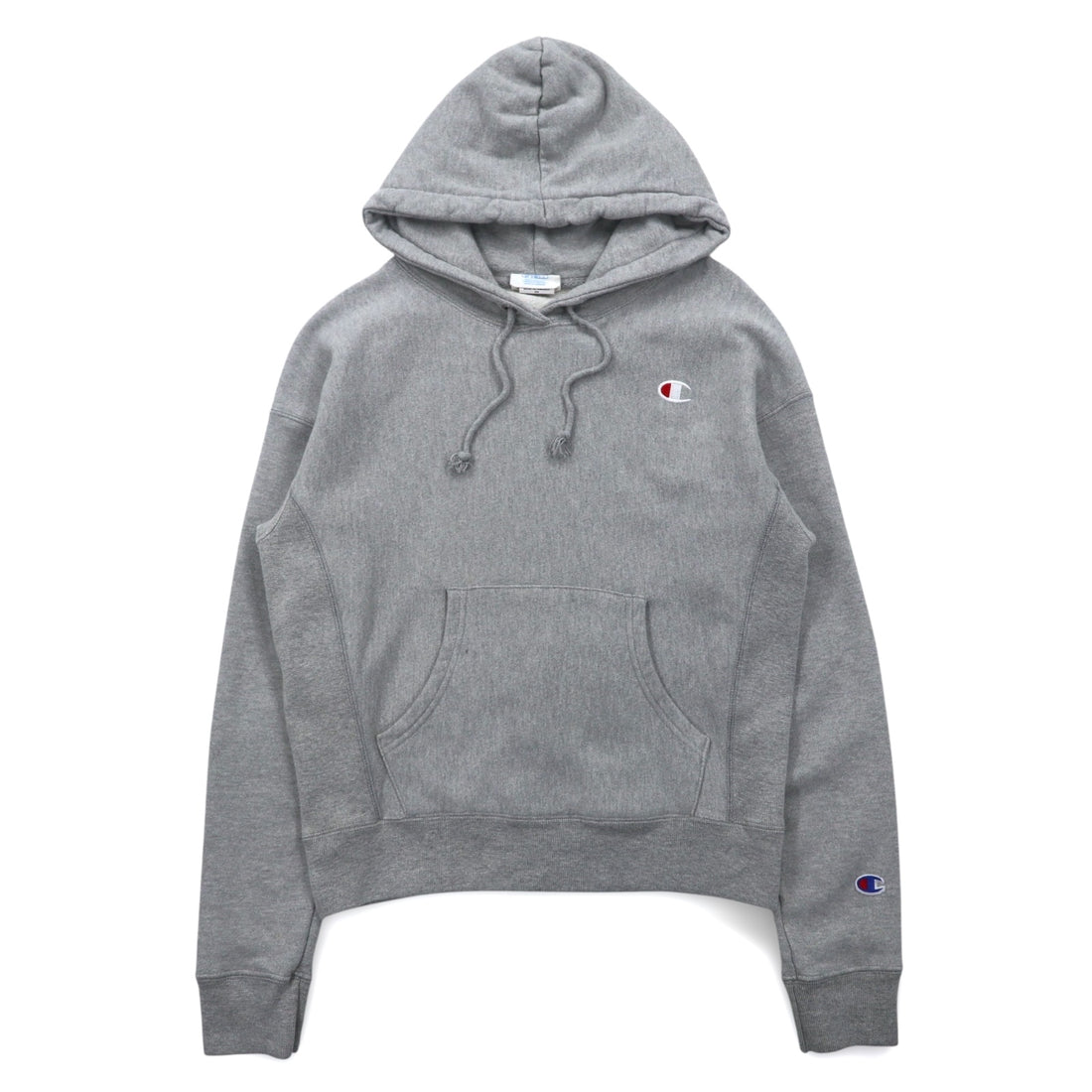 Champion Reverse Weave Pullover Hoodie L Gray Blue Single Tag Reprint Made in Honduras