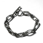 Vintage Silver Chain Bracelet トグル ダブルチェーン ブレスレット シルバー 925