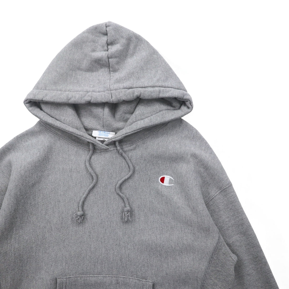 Champion Reverse Weave Pullover Hoodie L Gray Blue Single Tag Reprint Made in Honduras