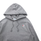 Champion Reverse Weave Pullover Hoodie L Gray Blue Single Tag Reprint Made in Honduras