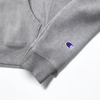 Champion Reverse Weave Pullover Hoodie L Gray Blue Single Tag Reprint Made in Honduras