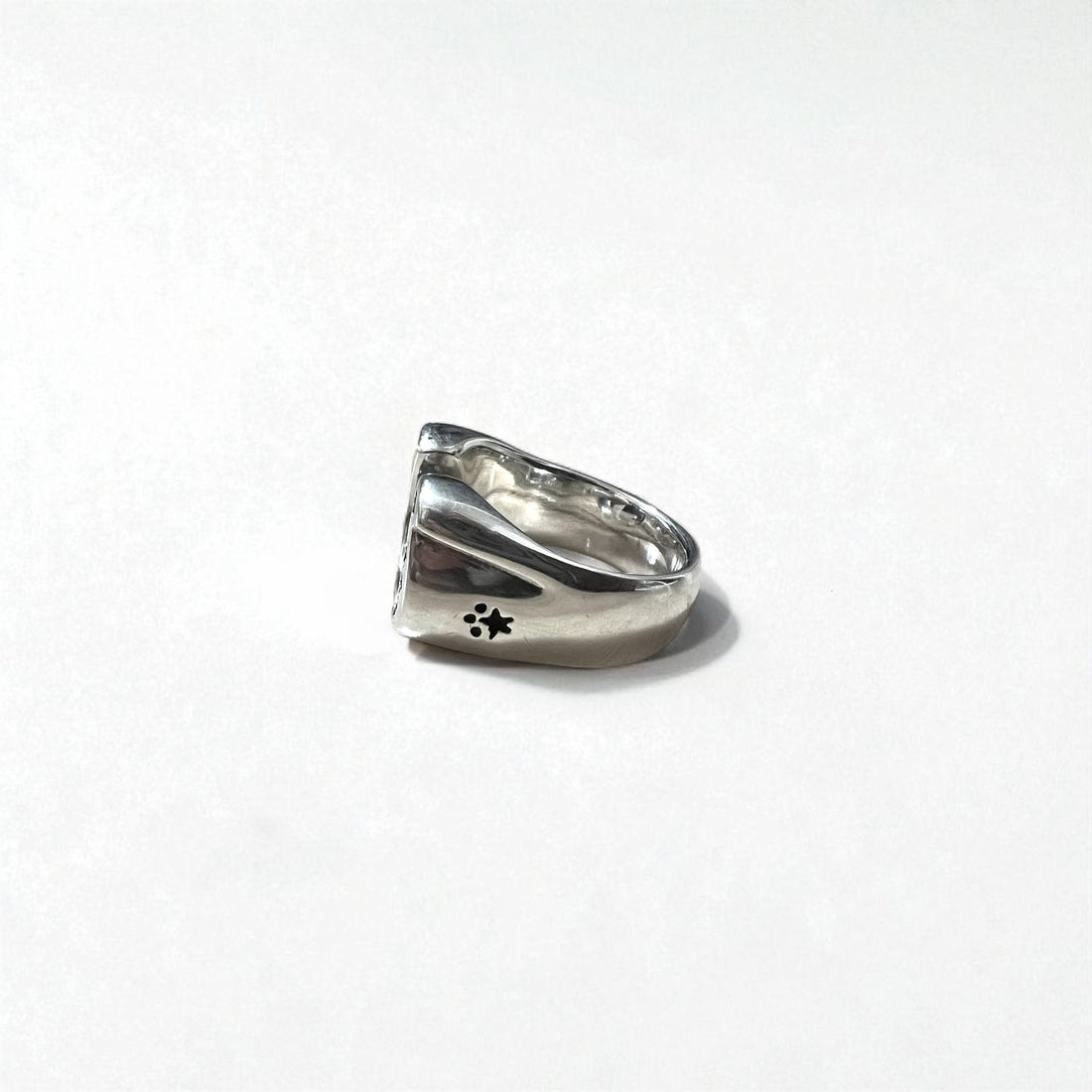 Rogues Horseshoe Ring, Size 21, 925 Silver, Star Design