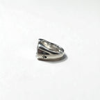 Rogues Horseshoe Ring, Size 21, 925 Silver, Star Design