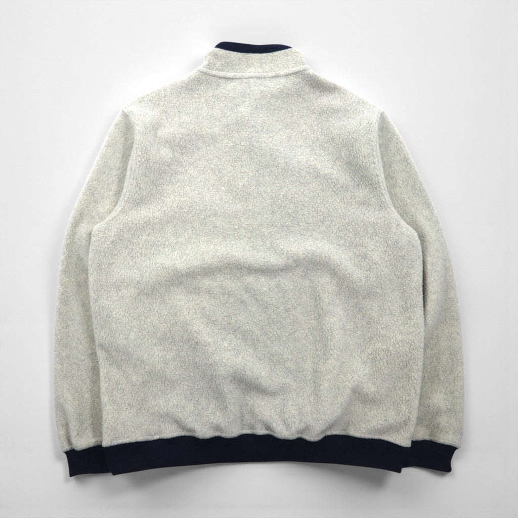 Patagonia Sheer Ring Half Button Pullover Fleece Jacket, Large, White, 26140