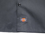 Dickies Short Sleeve Work Shirt, XL, Grey, Double Pocket, American Company, One Point Embroidery, GRAVELY