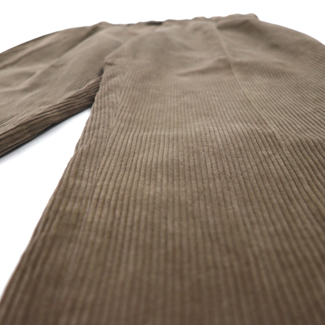 NAUTICA 90s 2-Tuck Wide Corduroy Chino Pants, Large, Brown Cotton, Pleated
