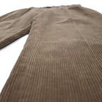 NAUTICA 90s 2-Tuck Wide Corduroy Chino Pants, Large, Brown Cotton, Pleated