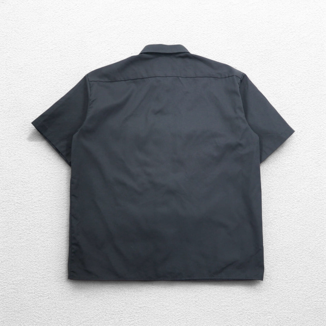 Dickies Short Sleeve Work Shirt, XL, Grey, Double Pocket, American Company, One Point Embroidery, GRAVELY