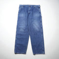 Wrangler Painter Denim Pants, XL, Indigo Blue, Oversized, Carpenter 94LS0VD, Mexico Game