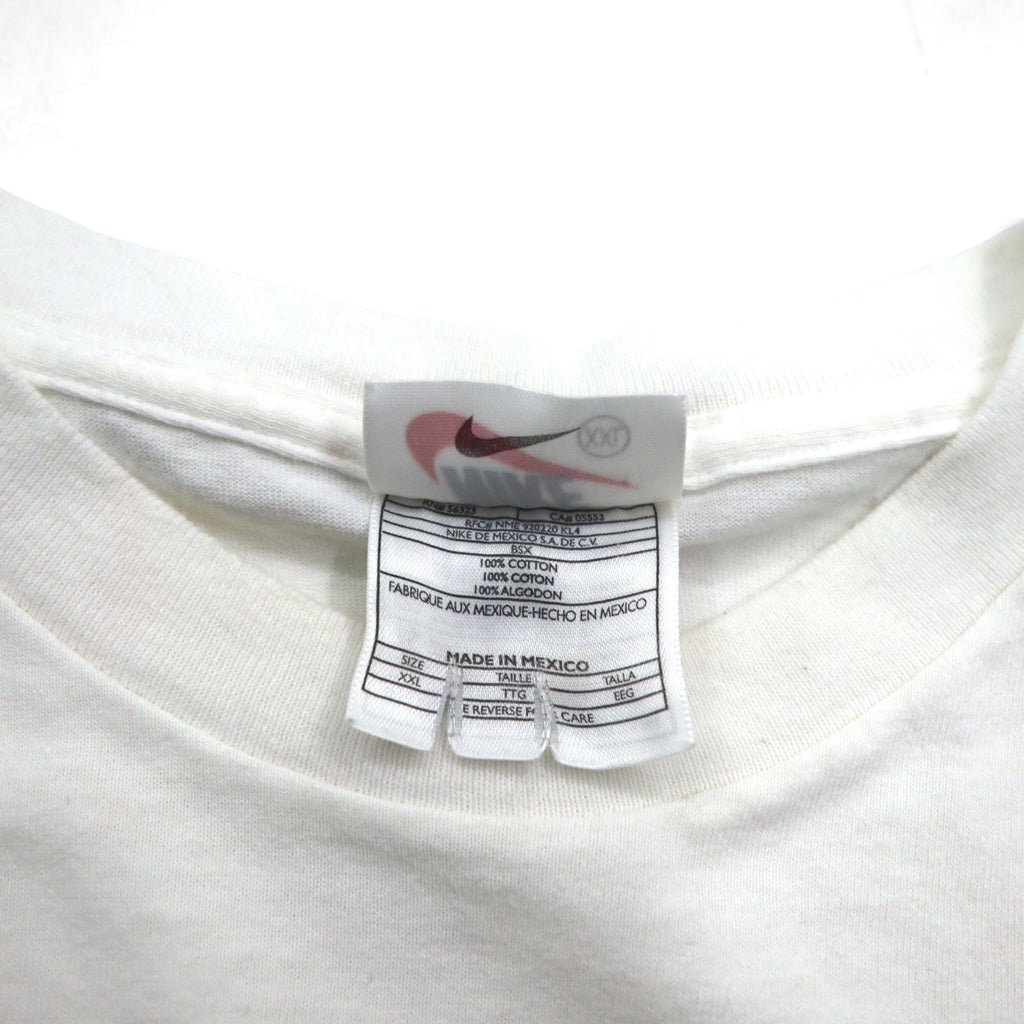 NIKE 90s Basketball Print T-Shirt 2XL White ARIZONA BASKETBALL Made in Mexico