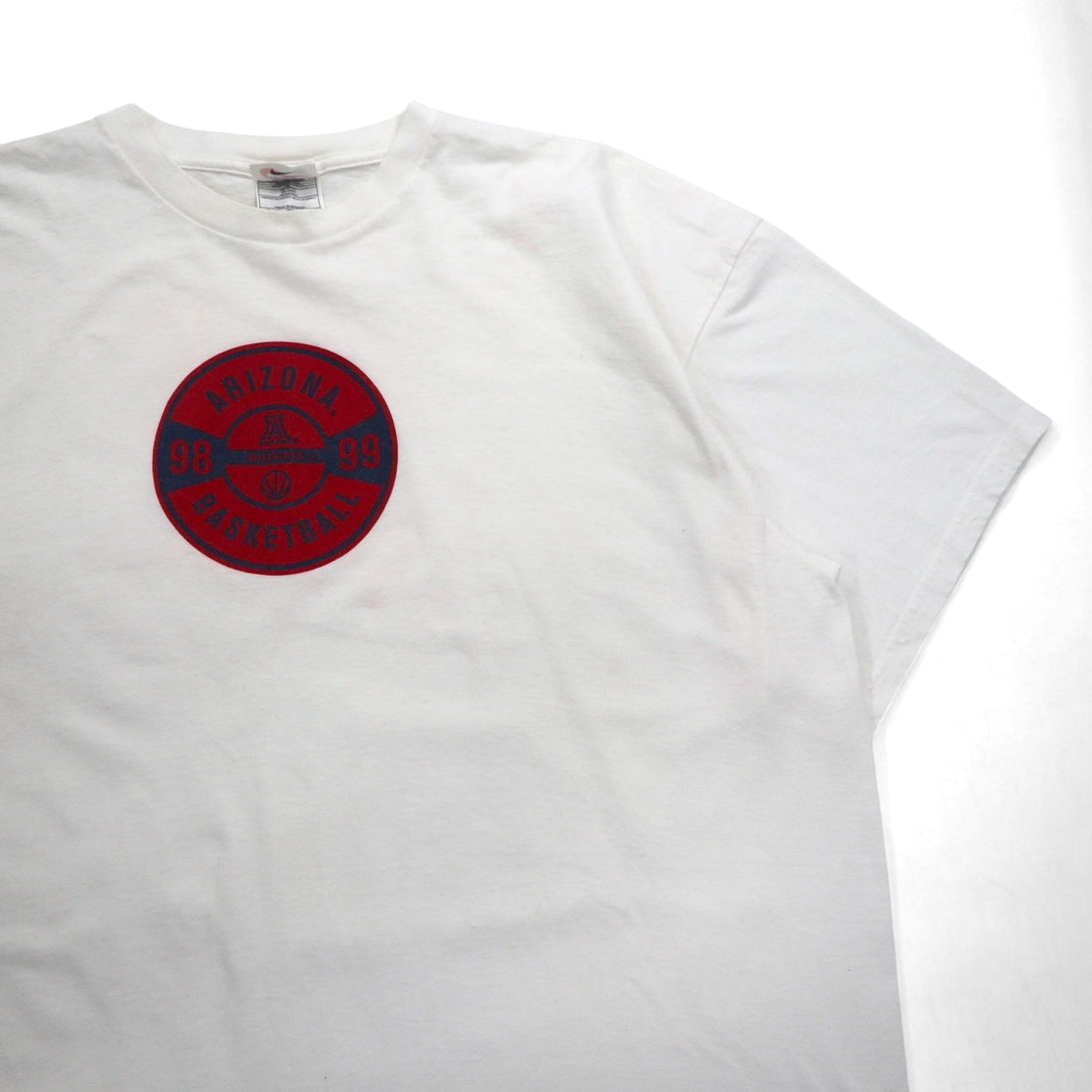 NIKE 90s Basketball Print T-Shirt 2XL White ARIZONA BASKETBALL Made in Mexico