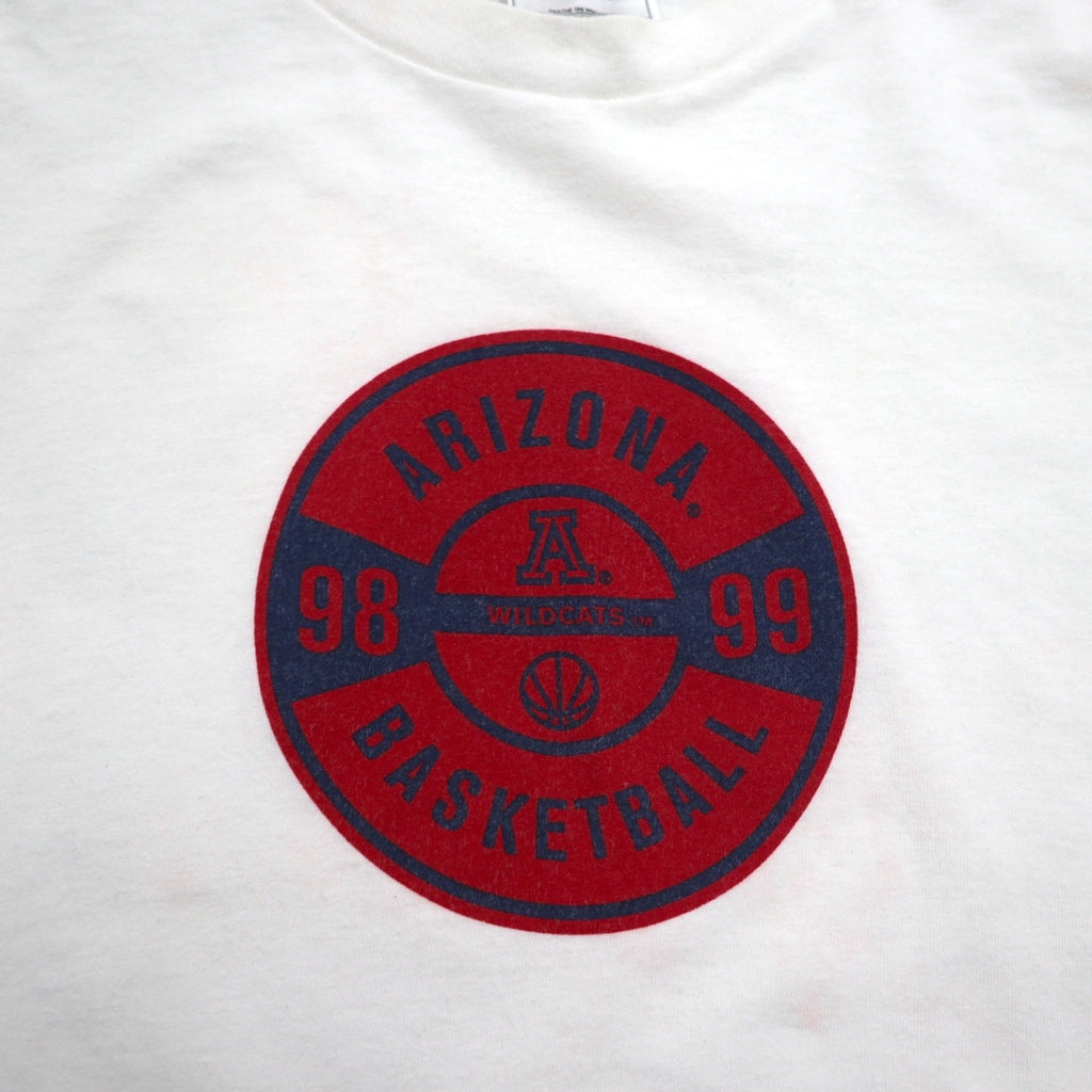 NIKE 90s Basketball Print T-Shirt 2XL White ARIZONA BASKETBALL Made in Mexico