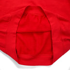 GILDAN sweatshirt L red cotton fleece lining BARTLETT SOCCER print