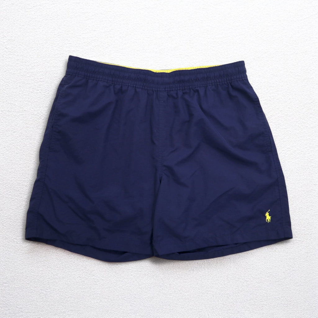 Polo by Ralph Lauren 90年代 水陸両用 ショートパンツ スイムショーツ L ネイビー ナイロン スモールポニー刺繍