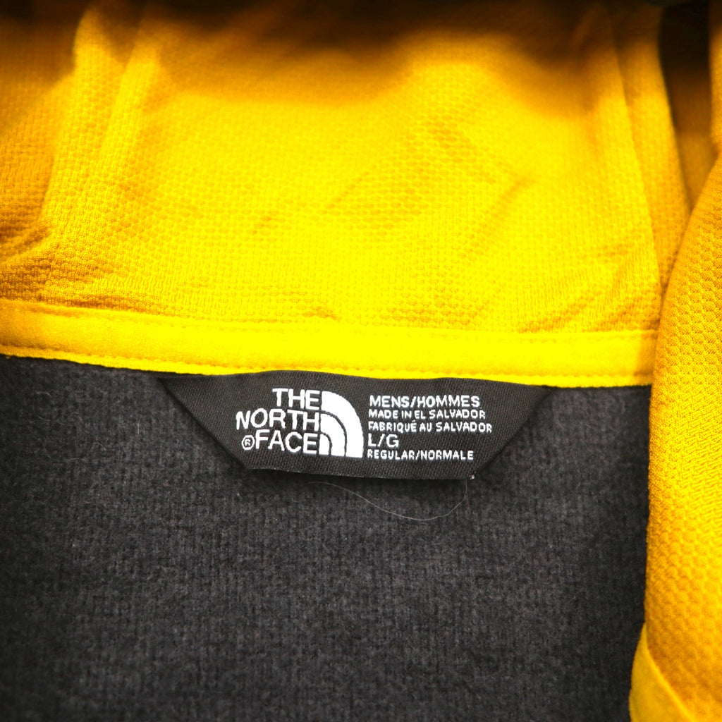 THE NORTH FACE Surgent Block Fullzip Jacket, Softshell, Size L, Yellow, Two-Tone, Thumbholes, International Standards NF0A2V4SUPS