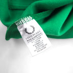 FRED PERRY 80s Stand Collar Track Jacket Jersey S Green Full Zip High Neck