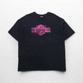HARLEY DAVIDSON Double-sided Print Hanes BEEFY T-shirt 2XL Black Cotton