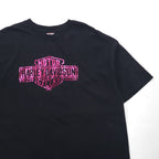 HARLEY DAVIDSON Double-sided Print Hanes BEEFY T-shirt 2XL Black Cotton