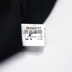 Vintage 90s Japan Made Retro Shirt punto 90年代 異素材切り替え デザイン ポリシャツ L ブラック 日本製