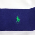 POLO RALPH LAUREN Custom Fit Striped Polo Shirt 2XL Red White Tricolor Cotton Pique Small Pony Embroidery