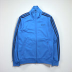 adidas originals 00年代 ファイヤーバード トラックジャケット ジャージ L ブルー スリーストライプ 3本線 スタンドカラー