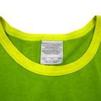 NIKE 00s Ringer T-shirt 2XL lime green cotton plain