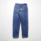 Levi's 90s Made in USA 610 Tapered Denim Jeans, Size M, Indigo Blue, Zipper Fly, 610-0217